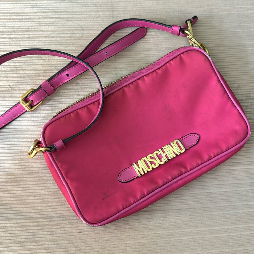 Moschino crossbody pink bag